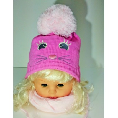 Detské čiapky dievčenské zimné - model 792 - c